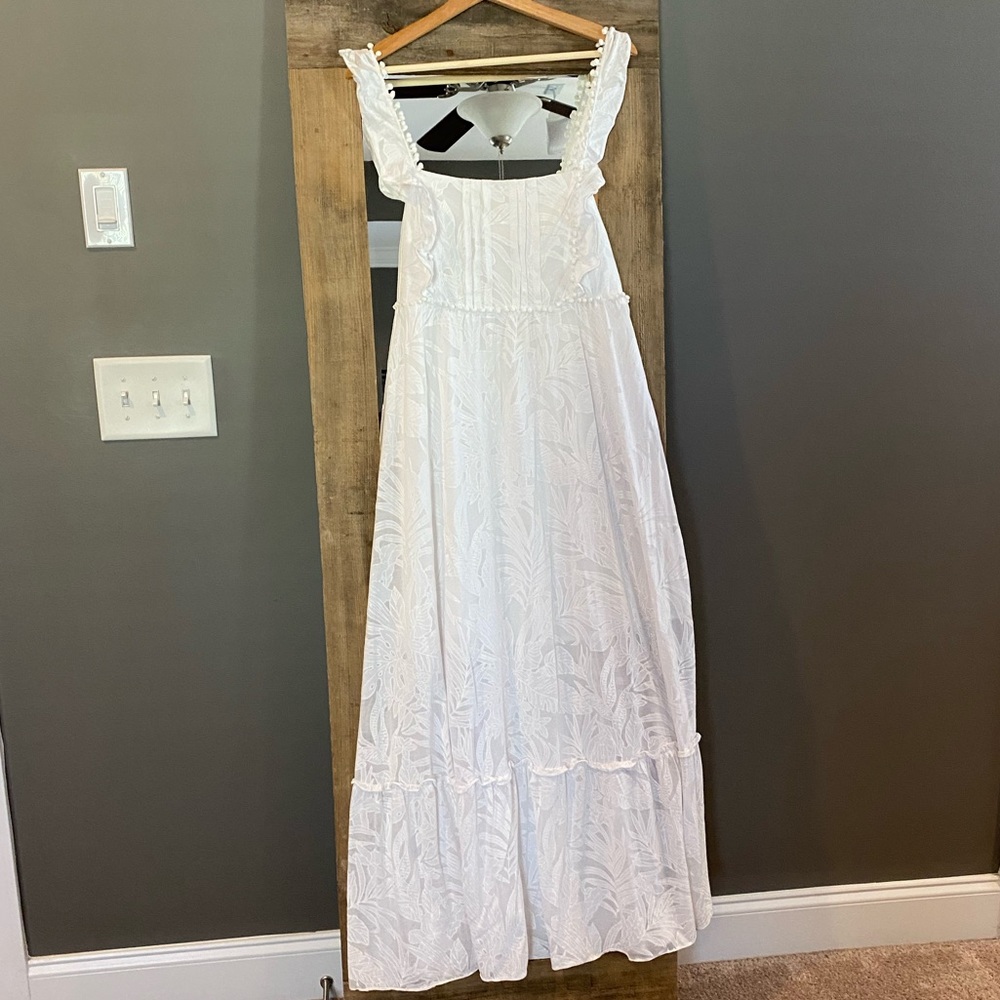 Eva Mendes for NY&Co white maxi sundress